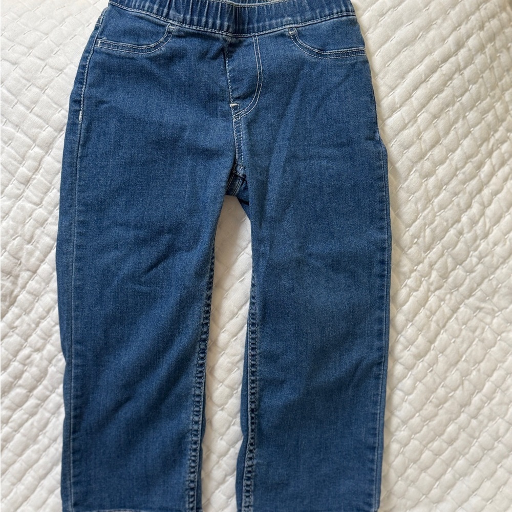 H&M Kids 3T Light Blue Super Stretch Wide Leg Jeans